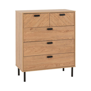 Leon 3 + 2 Drawer Chest-Furniture-Seconique-Levines Furniture