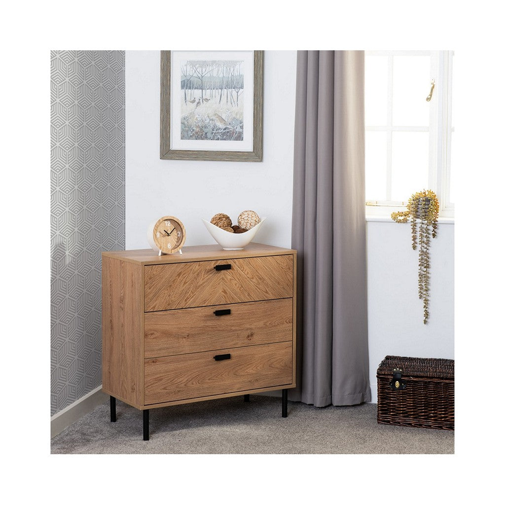 Leon 3 Drawer Chest-Furniture-Seconique-Levines Furniture