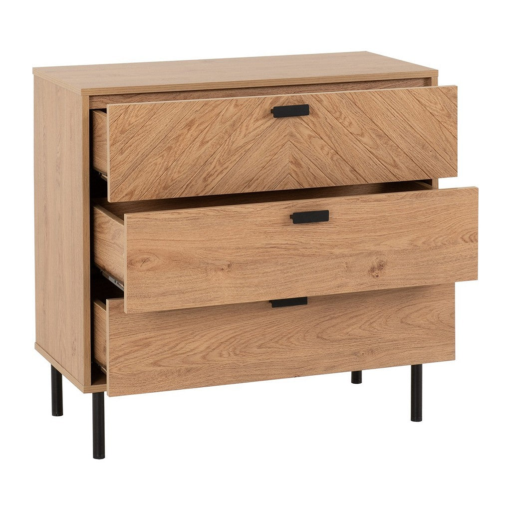 Leon 3 Drawer Chest-Furniture-Seconique-Levines Furniture