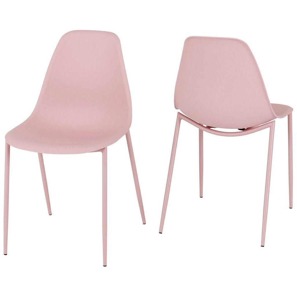 Lindon Dining Chairs-Furniture-Seconique-Pink-Levines Furniture