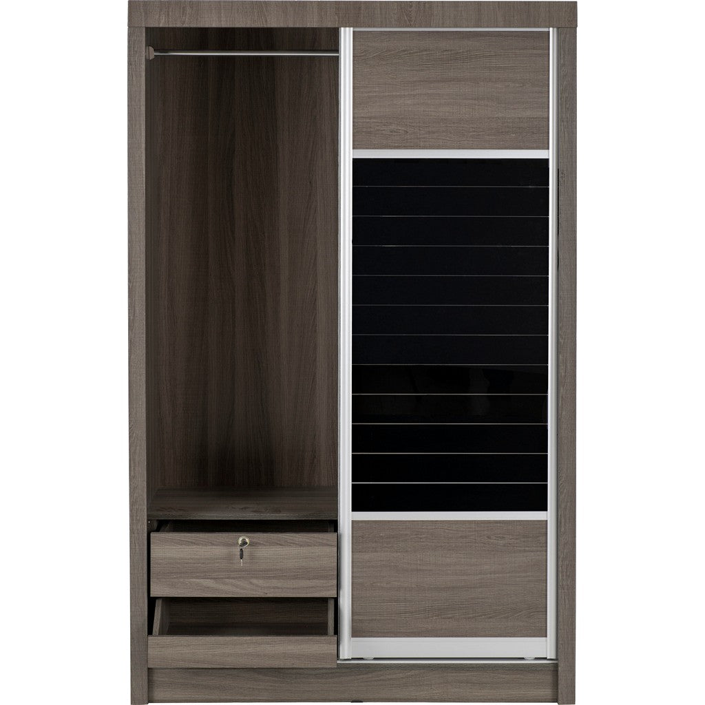 Lisbon 2 Door Sliding Wardrobe-Furniture-Seconique-Levines Furniture