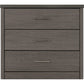 Lisbon 3 Drawer Chest-Furniture-Seconique-Black wood grain-Levines Furniture