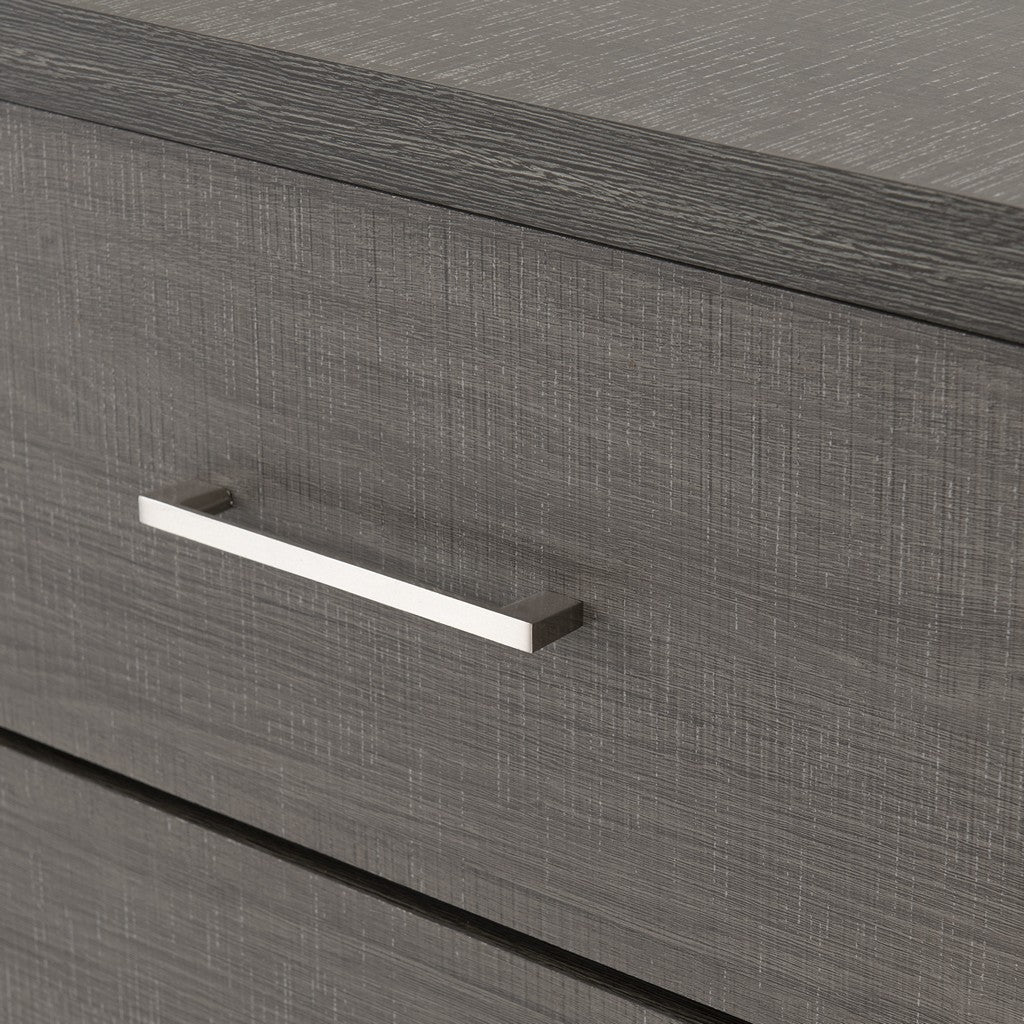 Lisbon 3 Drawer Chest-Furniture-Seconique-Black wood grain-Levines Furniture