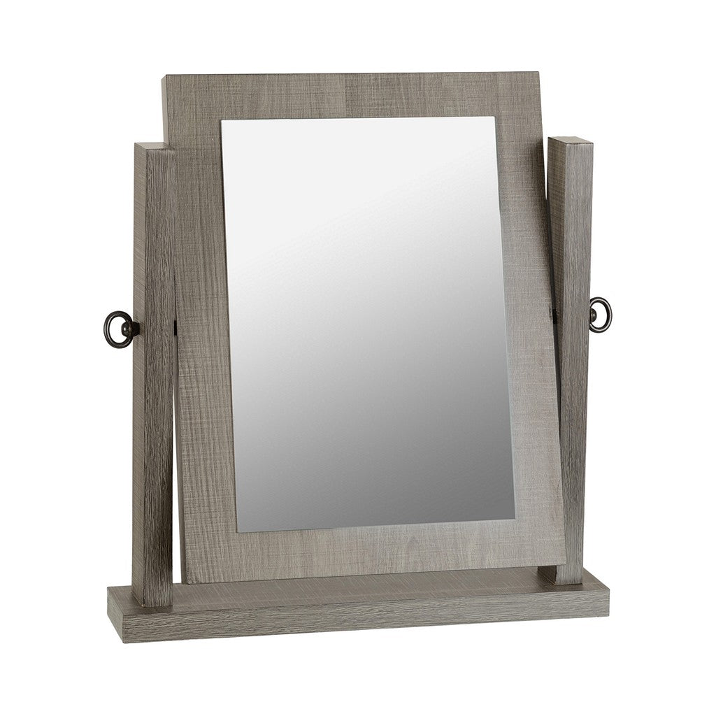 Lisbon Dressing Mirror-Furniture-Seconique-Black Wood Grain-Levines Furniture
