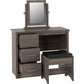 Lisbon Dressing Table Set and Mirror-Furniture-Seconique-Levines Furniture