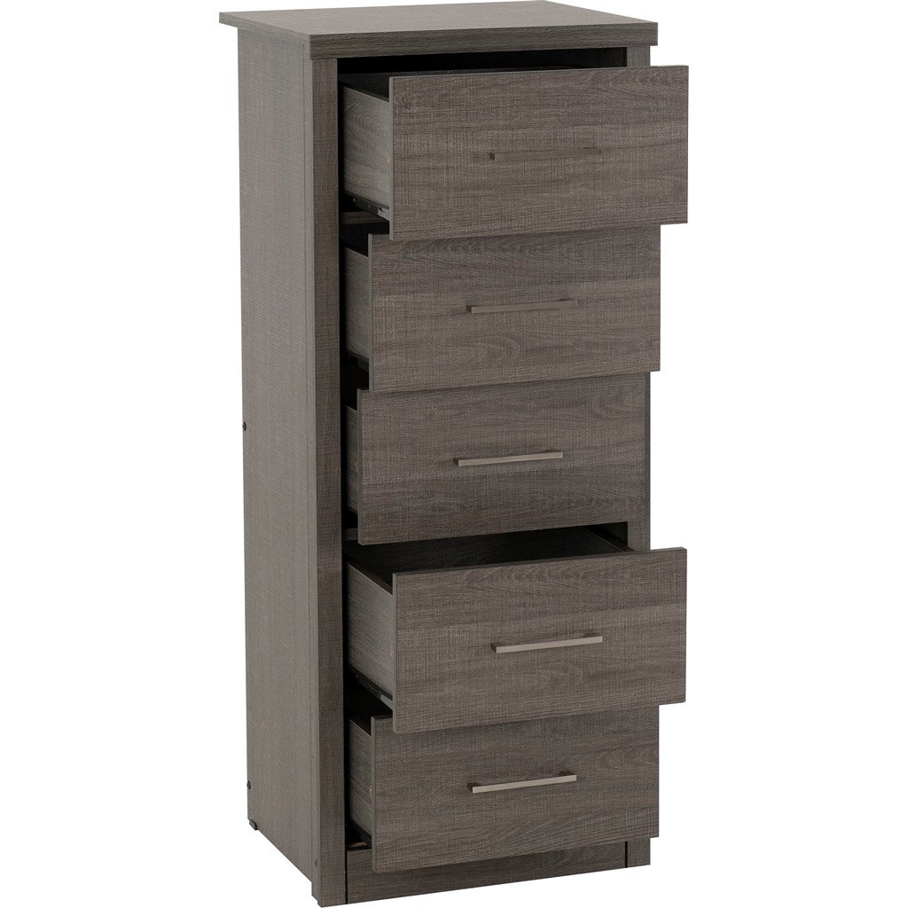 Lisbon Narrow Chest of Drawers-Furniture-Seconique-Levines Furniture