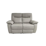 Lucia 3 Seater + 2 Seater Sofa (both Recliner)-Furniture-Exclusive-Pearl Grey-Levines Furniture