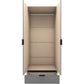 Madrid 2 Door Combination Wardrobe-Furniture-Seconique-Levines Furniture