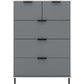 Madrid 3 + 2 Drawer Chest-Furniture-Seconique-Levines Furniture