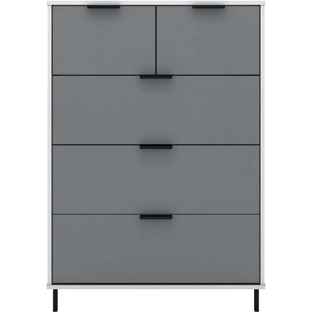 Madrid 3 + 2 Drawer Chest-Furniture-Seconique-Levines Furniture