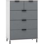 Madrid 3 + 2 Drawer Chest-Furniture-Seconique-Levines Furniture