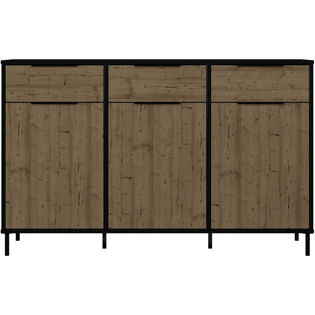 Madrid 3 Door Sideboard-Furniture-Seconique-Levines Furniture