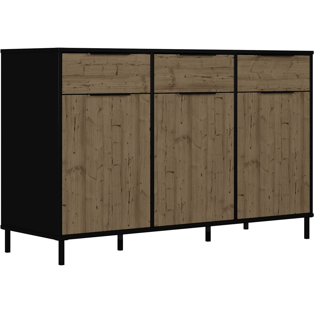 Madrid 3 Door Sideboard-Furniture-Seconique-Levines Furniture