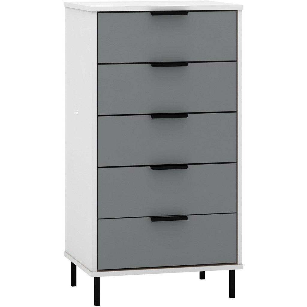 Madrid 5 Drawer Chest-Furniture-Seconique-Levines Furniture