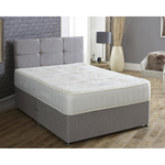Madrid Double Divan Bed-Furniture-Beauty Sleep Beds-No Storage-Chenille Aubergine-Levines Furniture