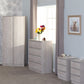 Malvern 2 Door Wardrobe Bedroom Set-Furniture-Seconique-Black-Levines Furniture