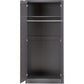 Malvern 2 Door Wardrobe Bedroom Set-Furniture-Seconique-Black-Levines Furniture