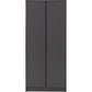 Malvern 2 Door Wardrobe-Furniture-Seconique-Black-Levines Furniture