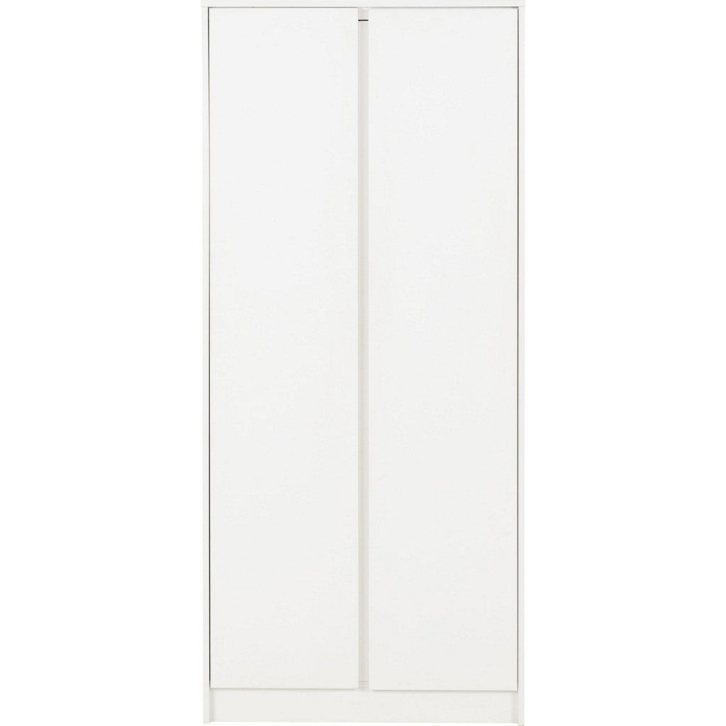 Malvern 2 Door Wardrobe-Furniture-Seconique-Black-Levines Furniture