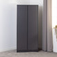 Malvern 2 Door Wardrobe-Furniture-Seconique-Black-Levines Furniture