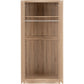 Malvern 2 Door Wardrobe-Furniture-Seconique-Black-Levines Furniture