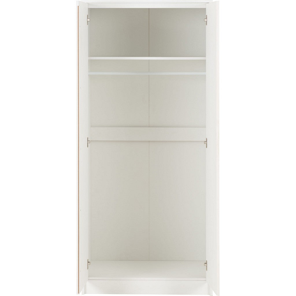 Malvern 2 Door Wardrobe-Furniture-Seconique-Black-Levines Furniture