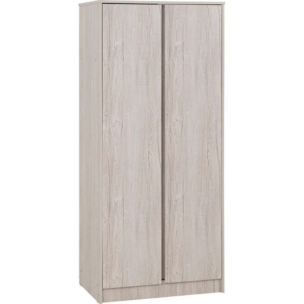 Malvern 2 Door Wardrobe-Furniture-Seconique-Urban Snow-Levines Furniture