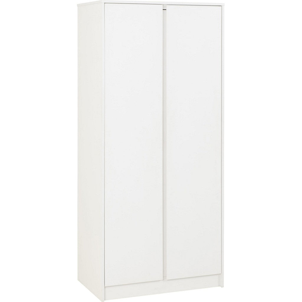 Malvern 2 Door Wardrobe-Furniture-Seconique-White-Levines Furniture