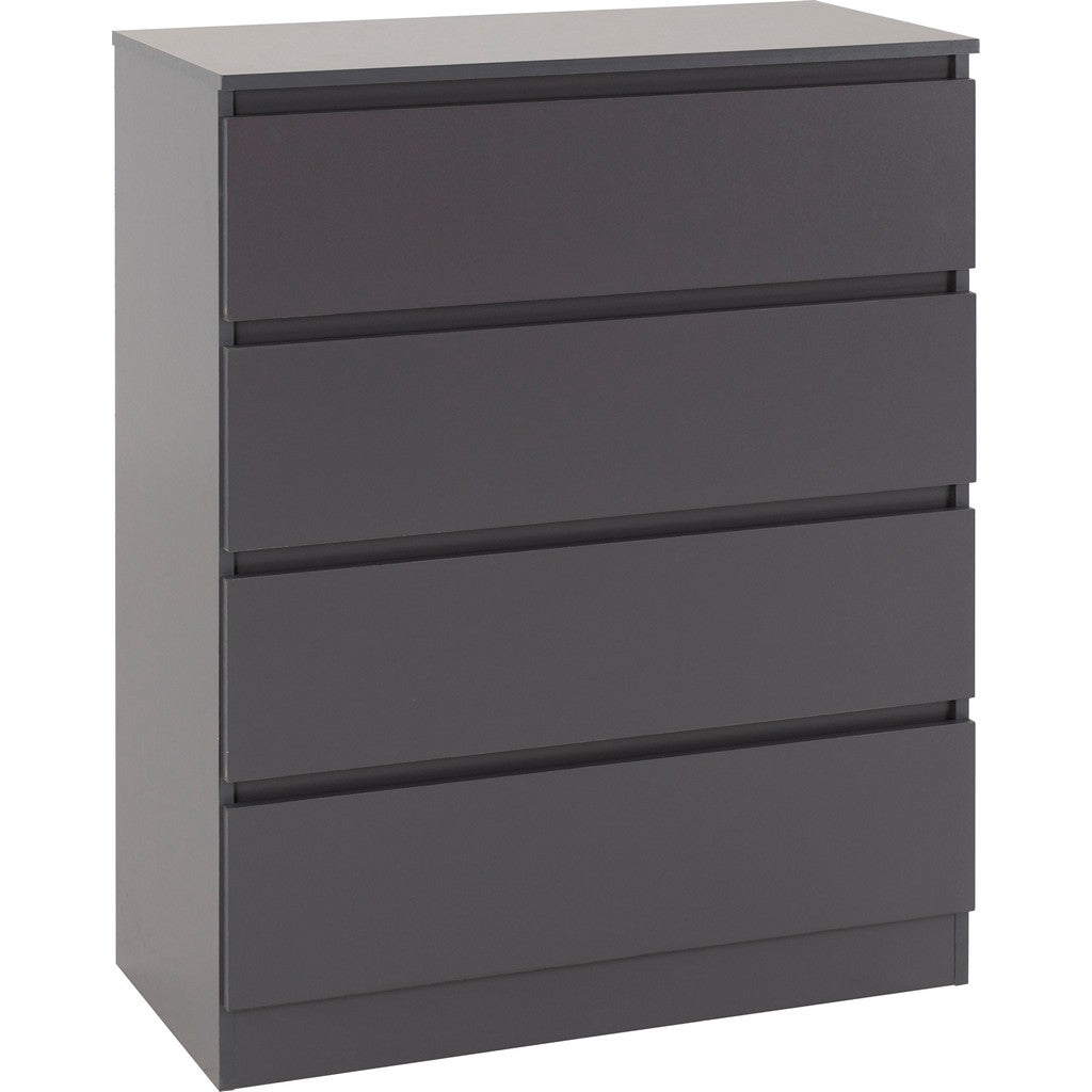 Malvern 3 Door Wardrobe Bedroom Set-Furniture-Seconique-Black-Levines Furniture