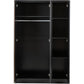 Malvern 3 Door Wardrobe Bedroom Set-Furniture-Seconique-Black-Levines Furniture