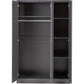 Malvern 3 Door Wardrobe Bedroom Set-Furniture-Seconique-Black-Levines Furniture