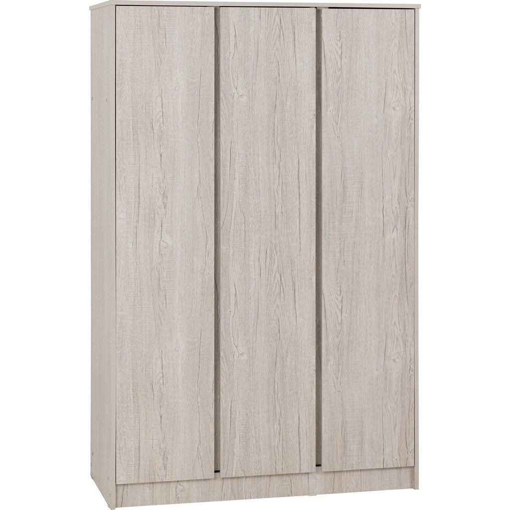 Malvern 3 Door Wardrobe-Furniture-Seconique-Urban Snow-Levines Furniture