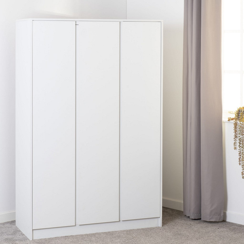 Malvern 3 Door Wardrobe-Furniture-Seconique-Grey-Levines Furniture