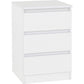 Malvern 3 Drawer Bedside-Furniture-Seconique-Grey-Levines Furniture