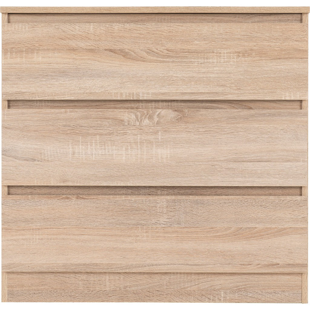 Malvern 3 Drawer Chest-Furniture-Seconique-Grey-Levines Furniture