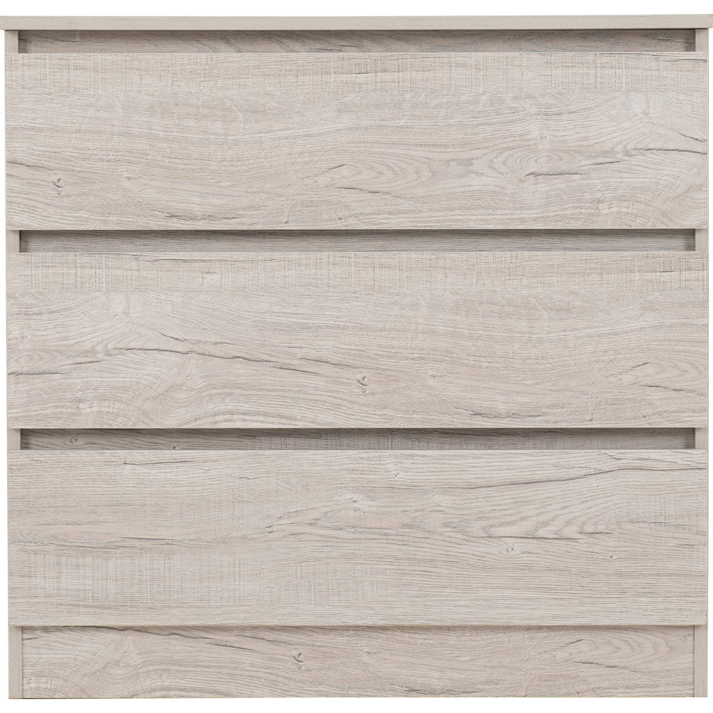 Malvern 3 Drawer Chest-Furniture-Seconique-Grey-Levines Furniture