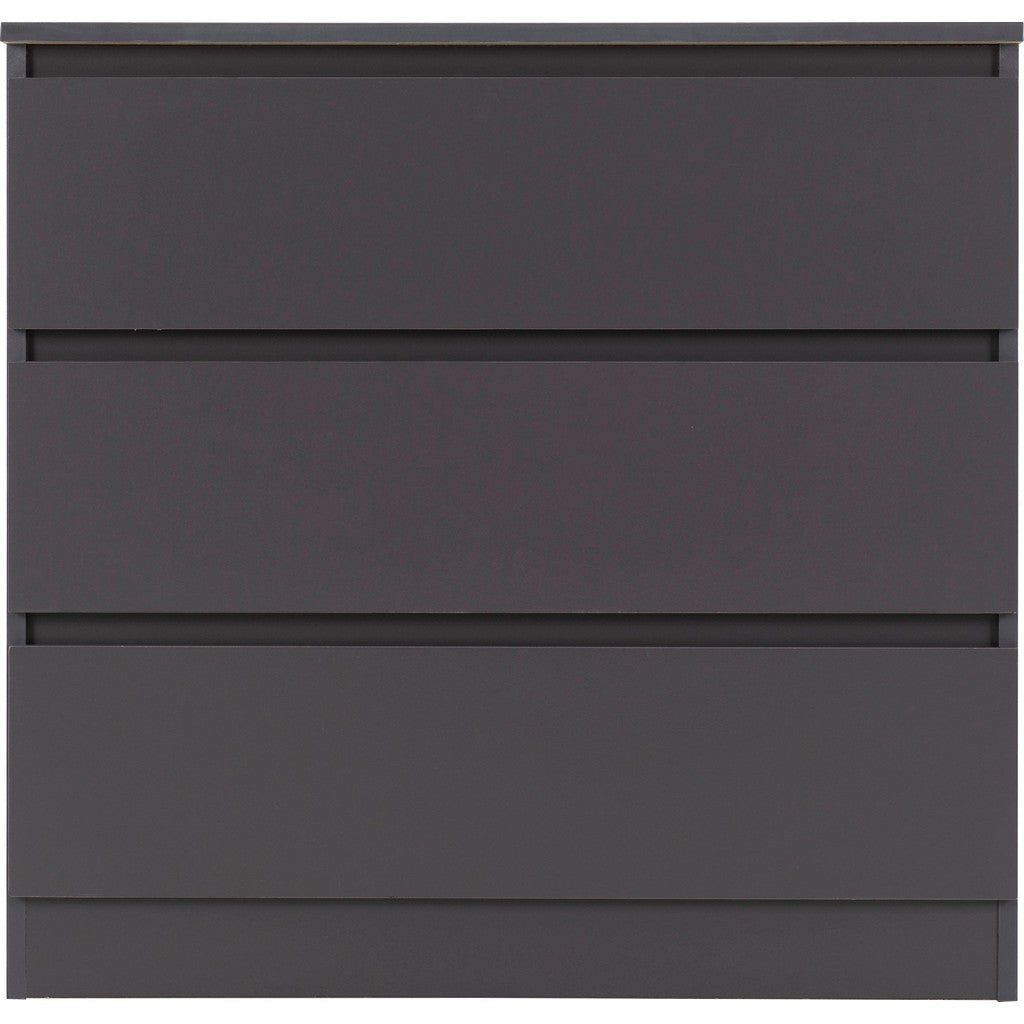 Malvern 3 Drawer Chest-Furniture-Seconique-Grey-Levines Furniture