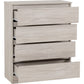 Malvern 4 Drawer Chest-Furniture-Seconique-Grey-Levines Furniture