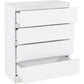 Malvern 4 Drawer Chest-Furniture-Seconique-Grey-Levines Furniture