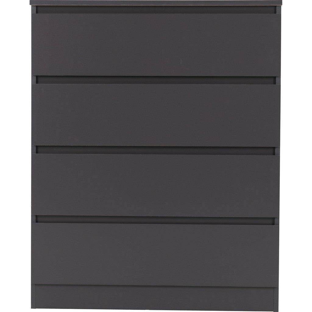 Malvern 4 Drawer Chest-Furniture-Seconique-Grey-Levines Furniture