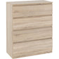 Malvern 4 Drawer Chest-Furniture-Seconique-Sonoma Oak Effect-Levines Furniture