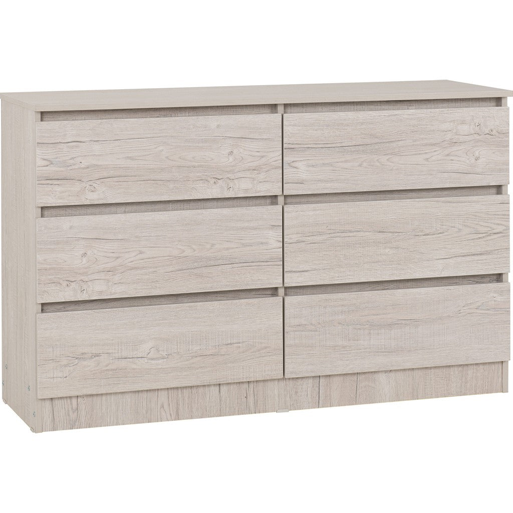 Malvern 6 Drawer Chest-Furniture-Seconique-Urban Snow-Levines Furniture