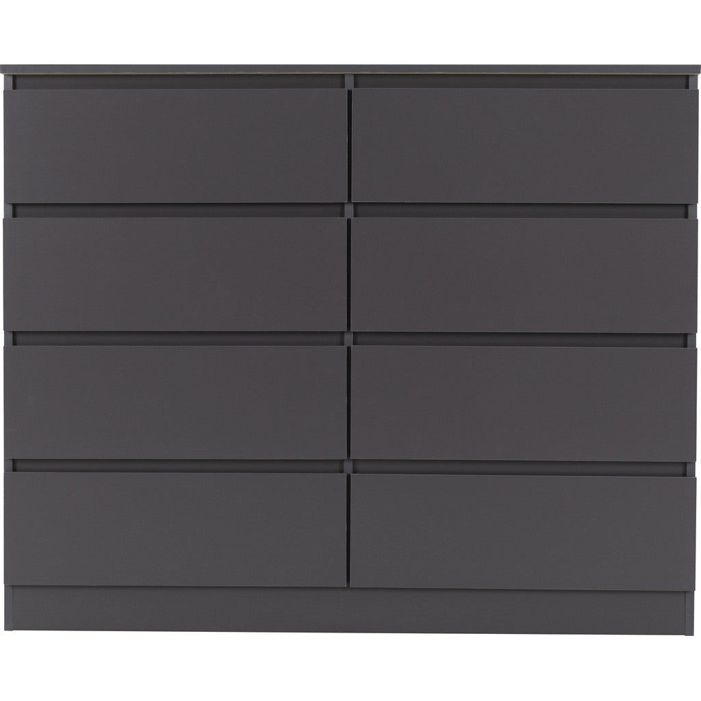 Malvern 8 Drawer Chest-Furniture-Seconique-Grey-Levines Furniture