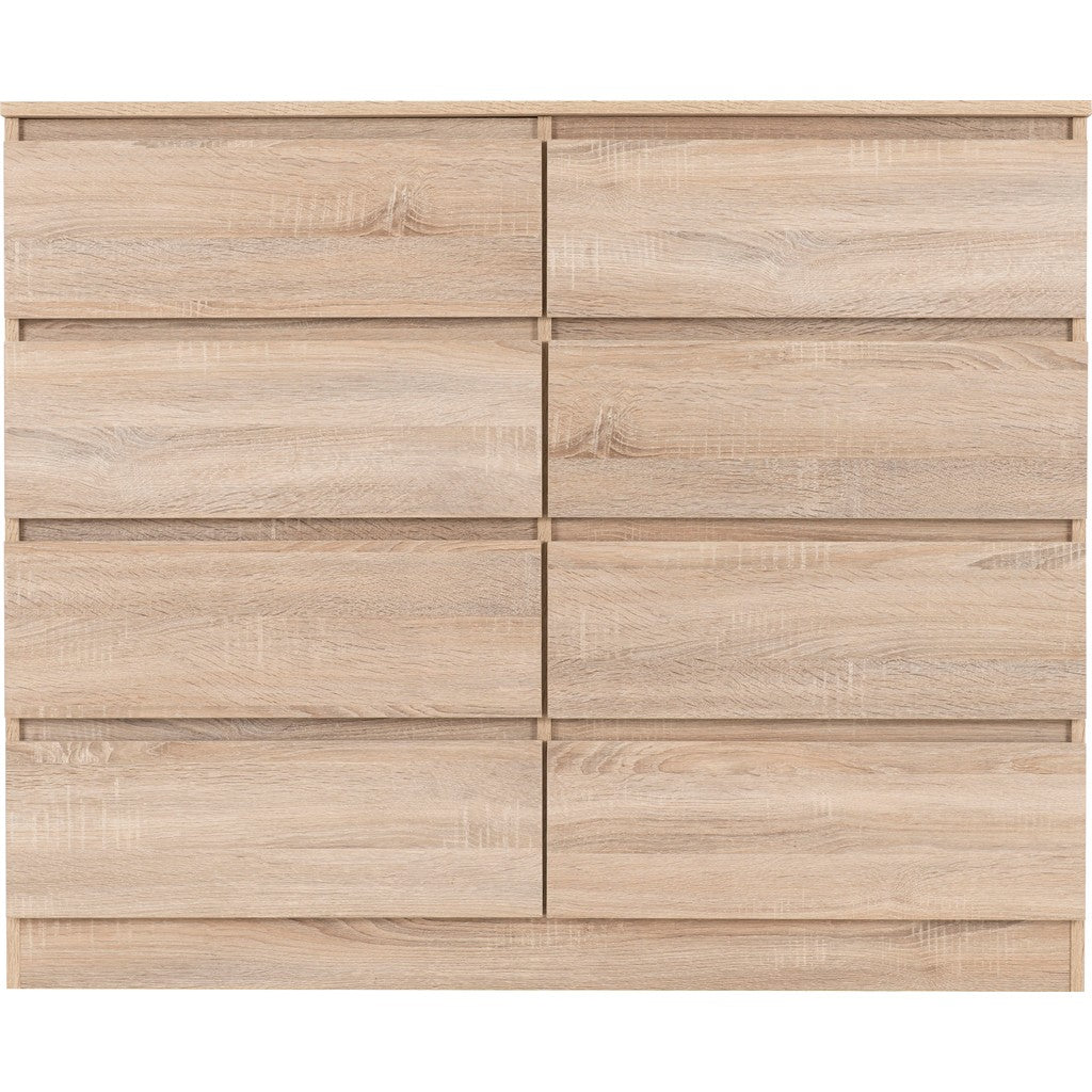 Malvern 8 Drawer Chest-Furniture-Seconique-Grey-Levines Furniture