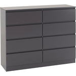 Malvern 8 Drawer Chest-Furniture-Seconique-Grey-Levines Furniture