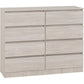 Malvern 8 Drawer Chest-Furniture-Seconique-Urban Snow-Levines Furniture