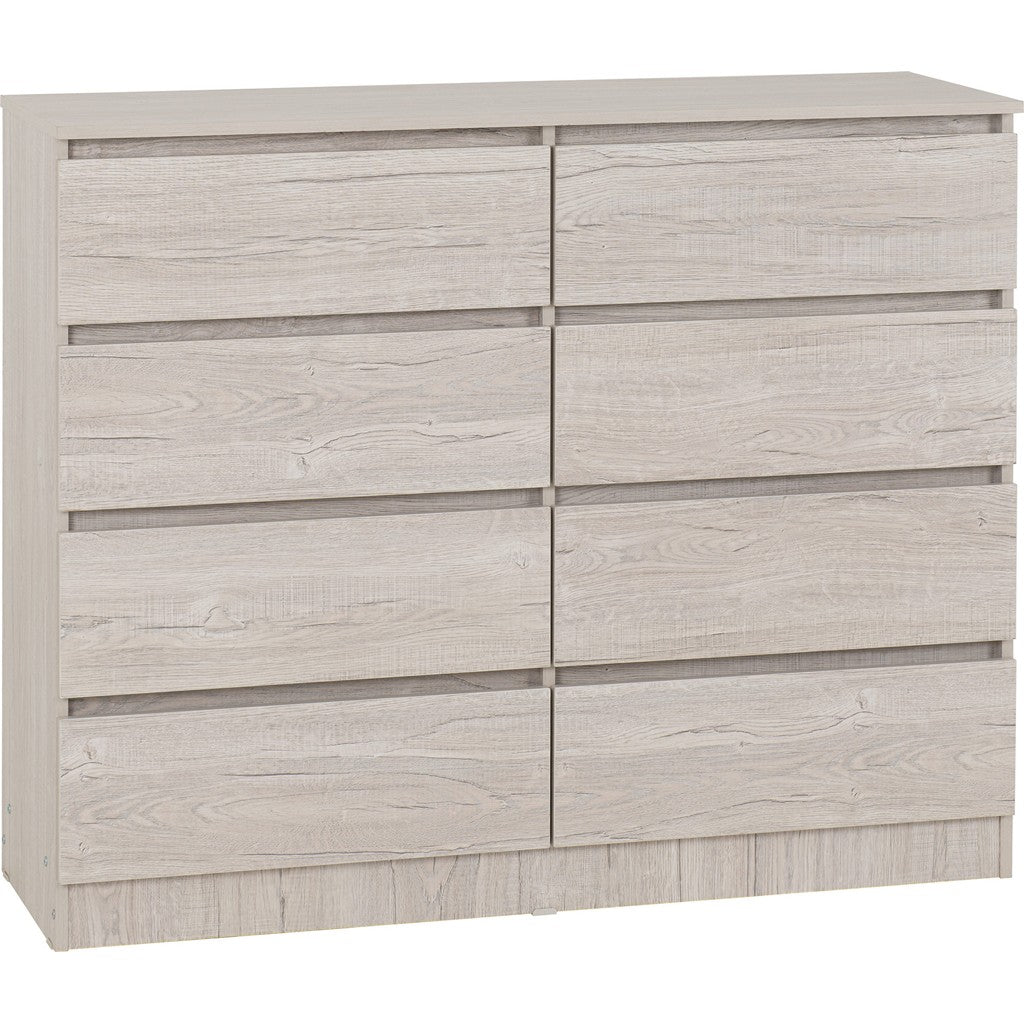 Malvern 8 Drawer Chest-Furniture-Seconique-Urban Snow-Levines Furniture