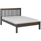 Monaco Double Bedframe-Furniture-Seconique-Low-Grey / Oak Effect-Levines Furniture