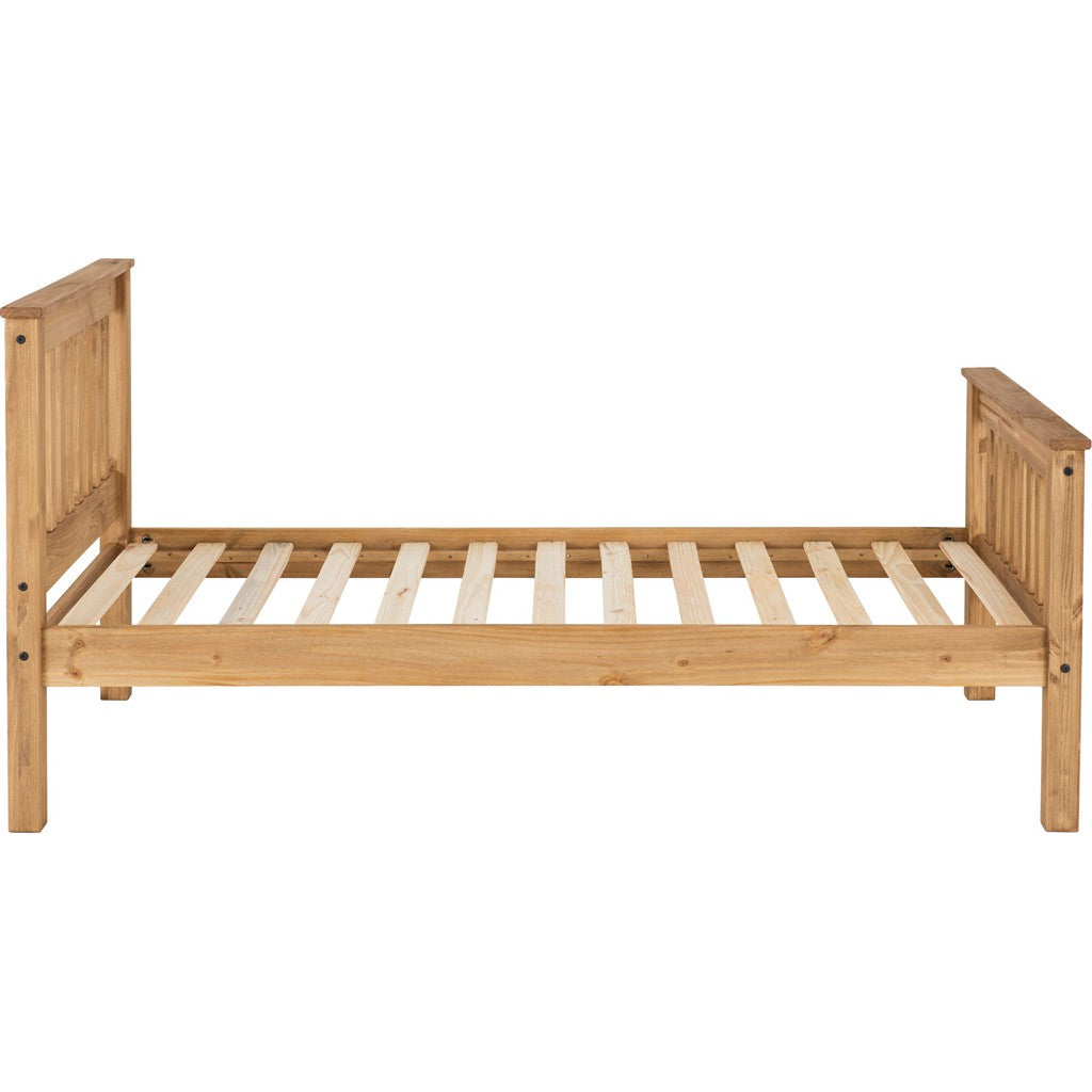 Monaco Single Bedframe-Furniture-Seconique-Grey / Oak Effect-High-Levines Furniture