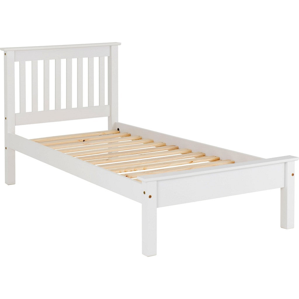 Monaco Single Bedframe-Furniture-Seconique-Grey / Oak Effect-High-Levines Furniture